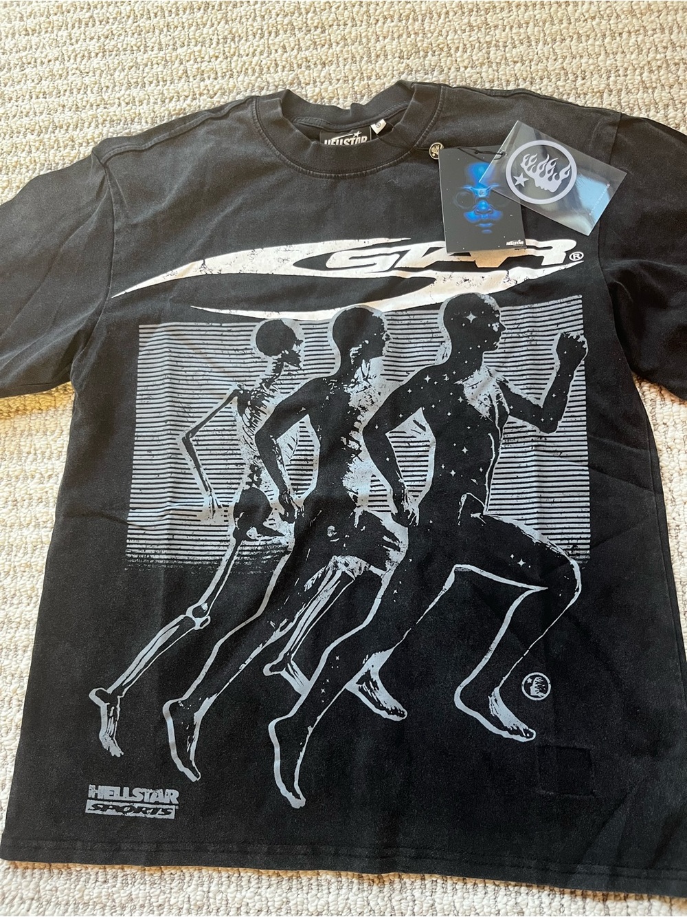 Men’s Black Hellstar Graphic Short-Sleeve Tee
